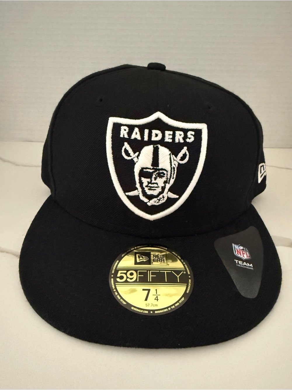 New Era 59FIFTY Raiders Fitted Cap Size 7 1/4